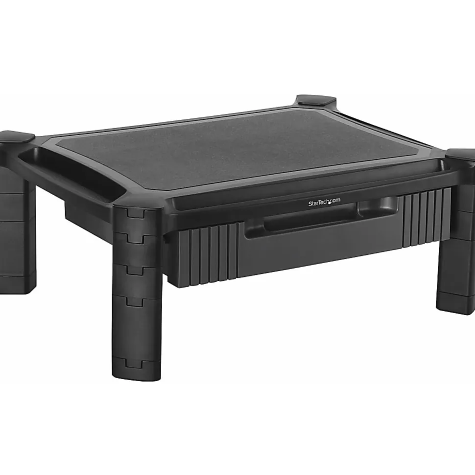 StarTech.com Adjustable Monitor Riser - Drawer - Monitors up to 32"- Adjustable Height - Monitor Stand - Computer Monitor Riser