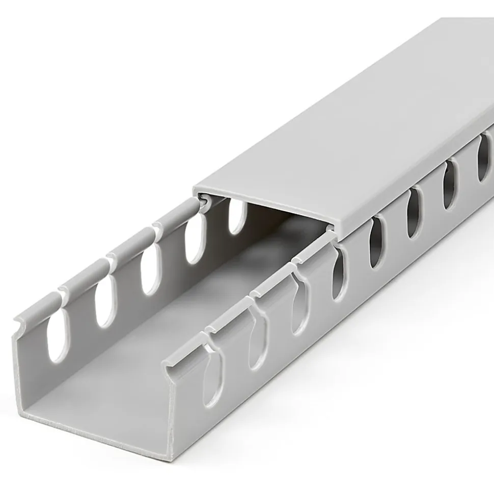 StarTech.com Cable Management Raceway w/Parallel Slots 78in - Network Cable Hider Kit - Slotted Wire Duct System - CBMWD3825