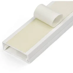 StarTech.com Cable Management Raceway w/Adhesive Tape 39in - Network Cable Hider Kit - Solid Wire Duct System - CBMWWD3211