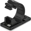 StarTech.com CBMCC2 Self Adhesive Cable Management Clips - Sticky Wire Holder/Clamp Black, 100/Pack