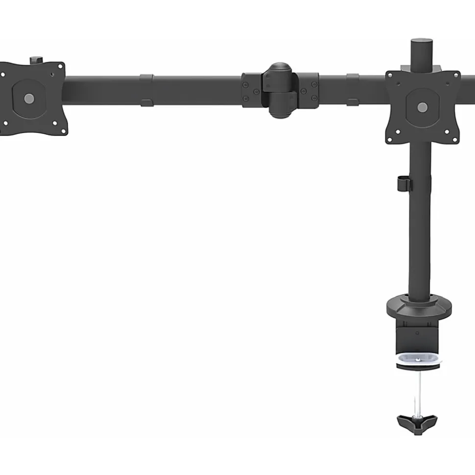 StarTech.com Desk Mount Triple Monitor Arm - Articulating - Steel - For VESA Monitors up to 27"- Clamp/Grommet - 3 Monitor Stand (ARMTRIO)