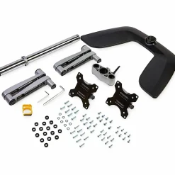 StarTech.com Dual Monitor Stand - Articulating Arms - Height Adjustable - For VESA Mount Monitors up to 32 - Steel/Aluminum - Black, Silver