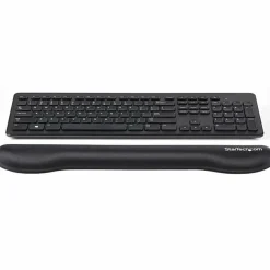 StarTech.com Foam Keyboard Wrist Rest Ergonomic Wrist Support Padded Keyboard Desk Cushion for Typing Black Computer Hand & Arm Rest