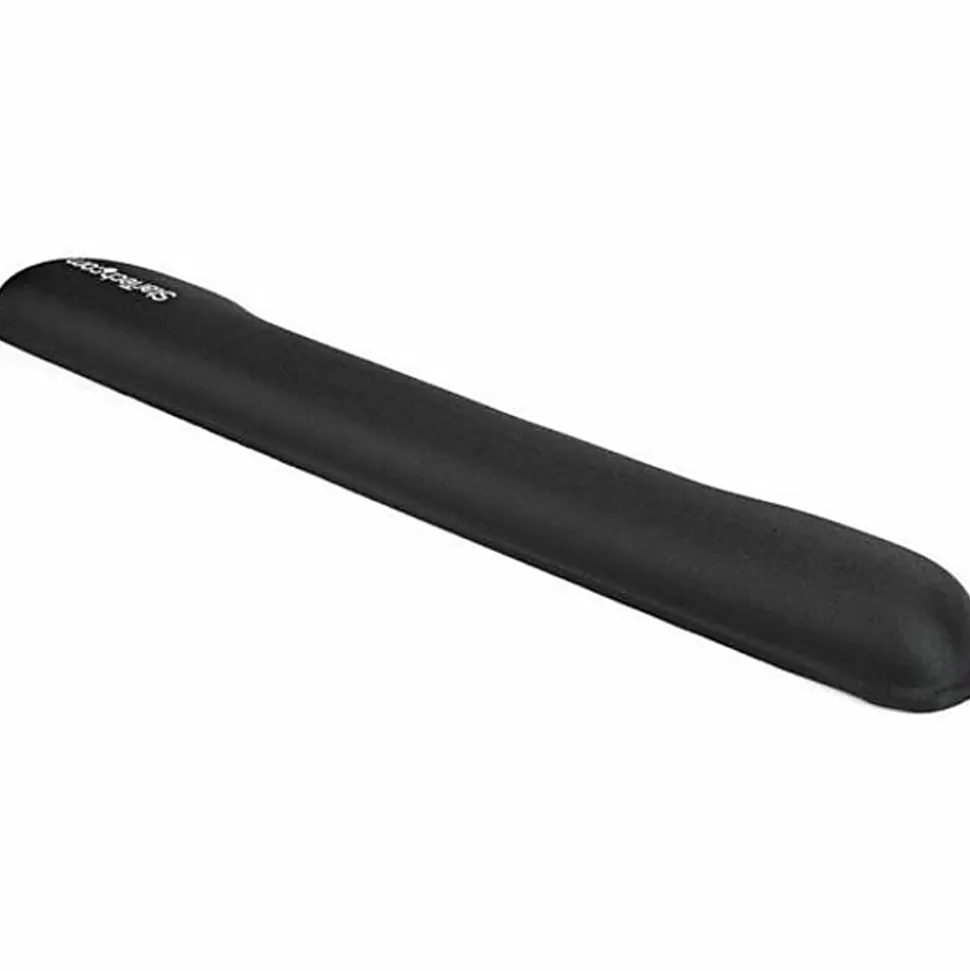 StarTech.com Foam Keyboard Wrist Rest Ergonomic Wrist Support Padded Keyboard Desk Cushion for Typing Black Computer Hand & Arm Rest