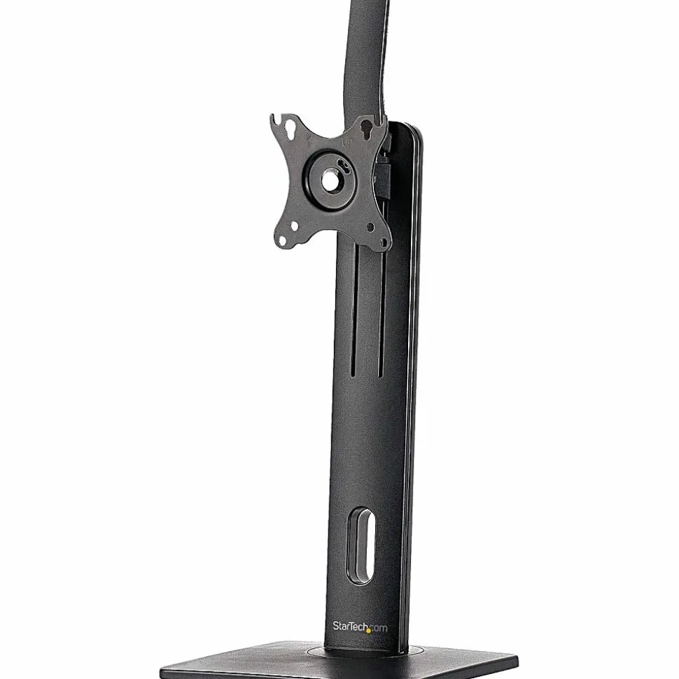 StarTech.com Free Standing Single Monitor Mount, Height Adjustable Ergonomic Monitor Desk Stand, For VESA Mount Displays up to 32" (15lb)