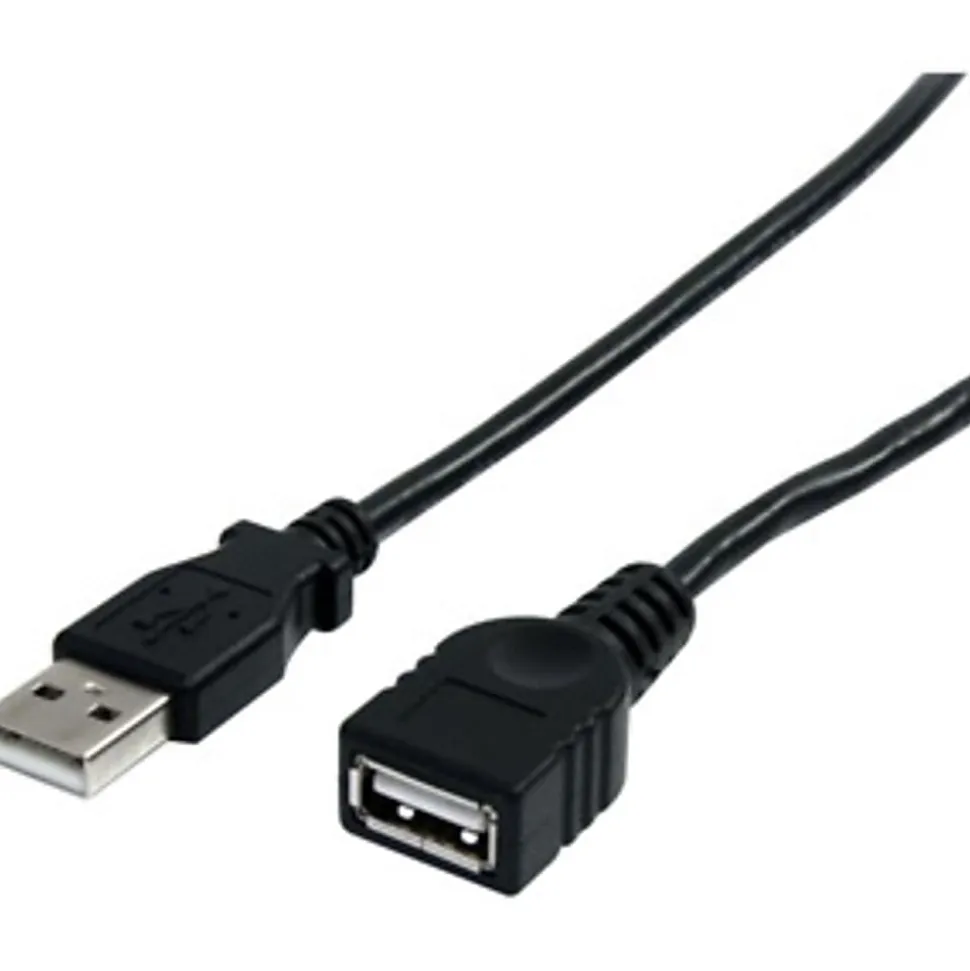 StarTech.com 6 ft Black USB 2.0 Extension Cable A to A - M/F - Extends the your current USB device cable by 6 feet - USBEXTAA6BK