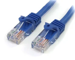 StarTech.com 10 ft Blue Snagless Cat5e UTP Patch Cable - Make Fast Ethernet network connections using this high quality Cat5e Cable, with Powe