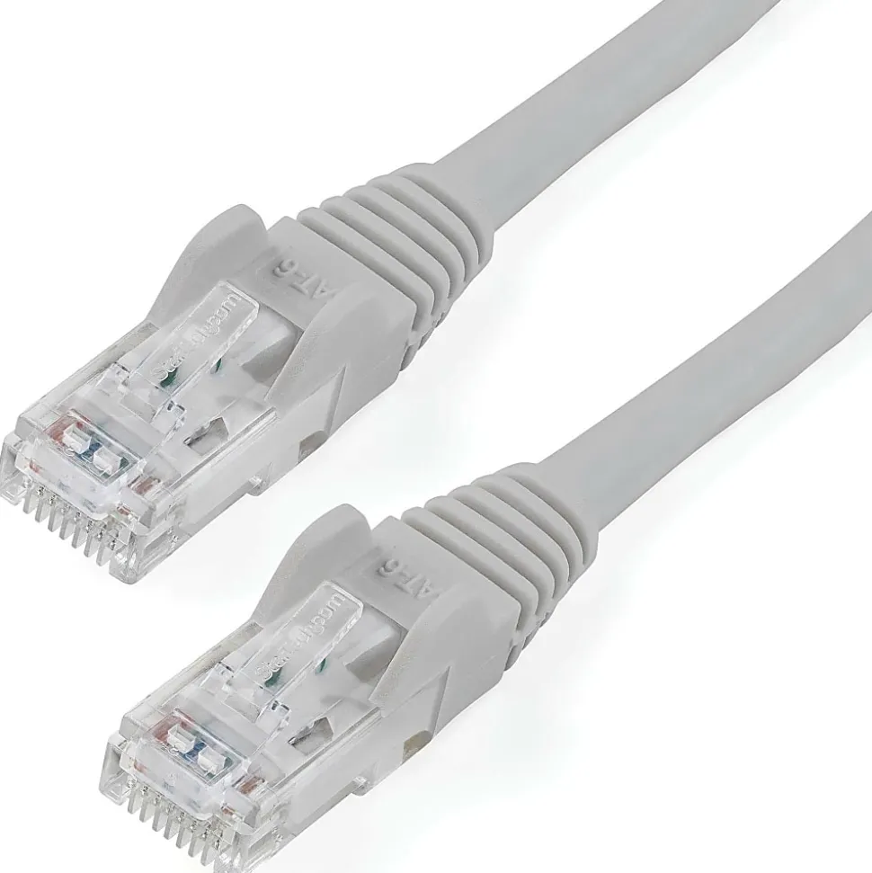 StarTech.com 9 ft Gray Cat6 Cable with Snagless RJ45 Connectors - Cat6 Ethernet Cable - 9ft UTP Cat 6 Patch Cable - N6PATCH9GR