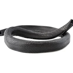 StarTech.com 10ft (3m) Cable Management Sleeve, Braided Mesh Wire Wraps/Floor Cable Covers, Computer Cable Manager/Cord Concealer
