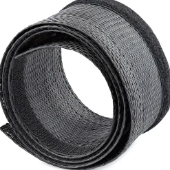 StarTech.com 10ft (3m) Cable Management Sleeve, Braided Mesh Wire Wraps/Floor Cable Covers, Computer Cable Manager/Cord Concealer