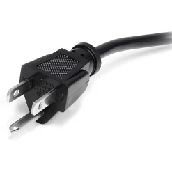 StarTech.com 12ft (3.6m) Computer Power Cord, NEMA 5-15P to C13, 10A 125V 18AWG, Black Replacement AC PC Power Cord TV/Monitor Power Cable