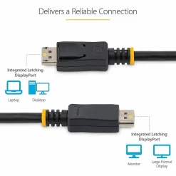 StarTech.com 6ft (2m) DisplayPort 1.2 Cable 10 Pack, 4K x 2K UHD VESA Certified DisplayPort Cable, DP Cable/Cord - DISPLPORT6L10PK