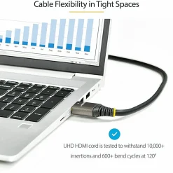 StarTech.com 3ft/1m HDMI 2.1 Cable, Certified Ultra High Speed HDMI Cable 48Gbps, 8K 60Hz/4K 120Hz HDR10+, 8K HDMI Cable, Monitor/Display