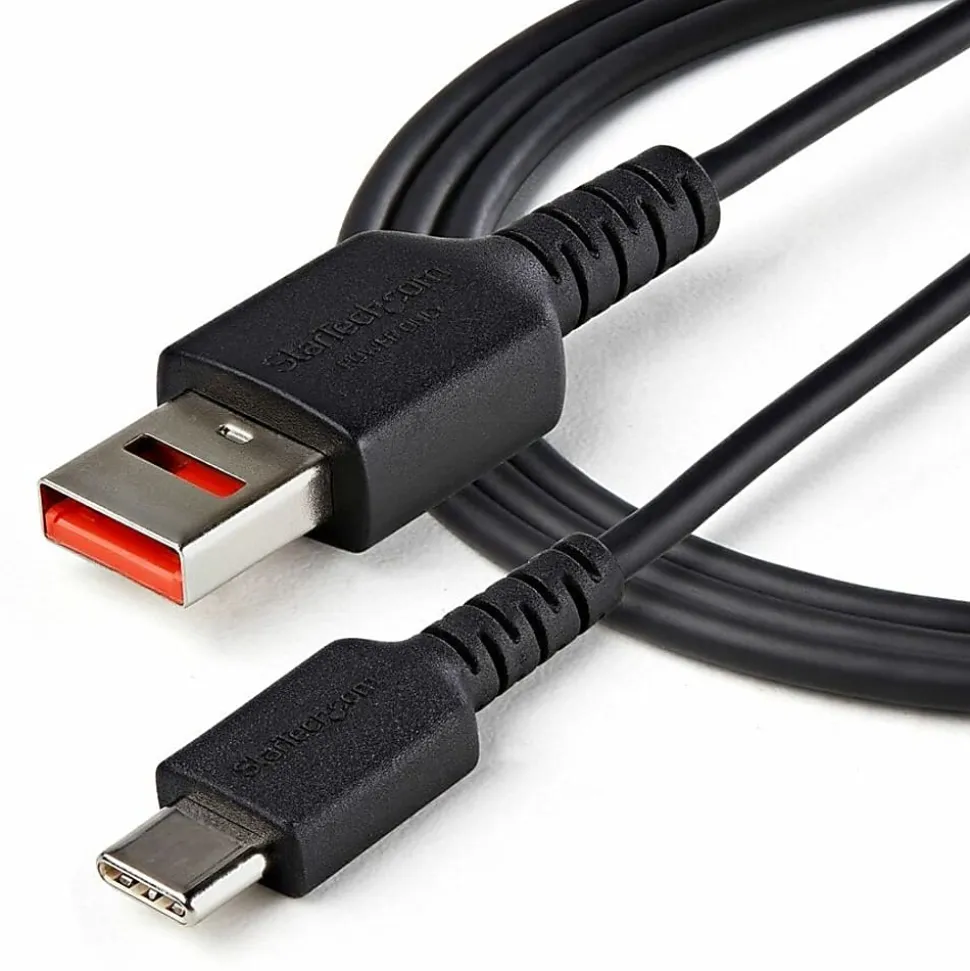 StarTech.com 3ft (1m) Secure Charging Cable, USB-A to USB-C Data Blocker Charge-Only Cable, Secure Charger Adapter Cable - USBSCHAC1M