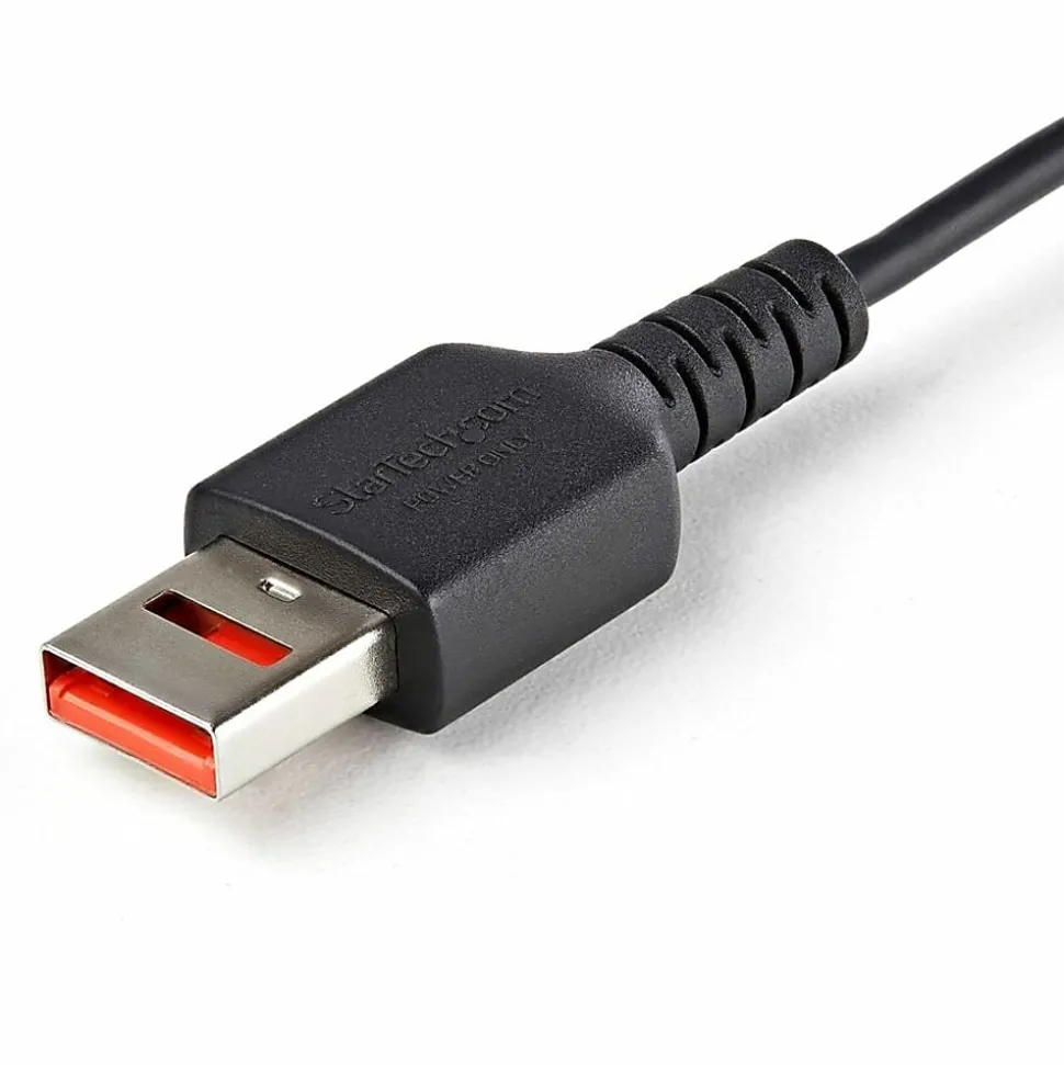 StarTech.com 3ft (1m) Secure Charging Cable, USB-A to USB-C Data Blocker Charge-Only Cable, Secure Charger Adapter Cable - USBSCHAC1M