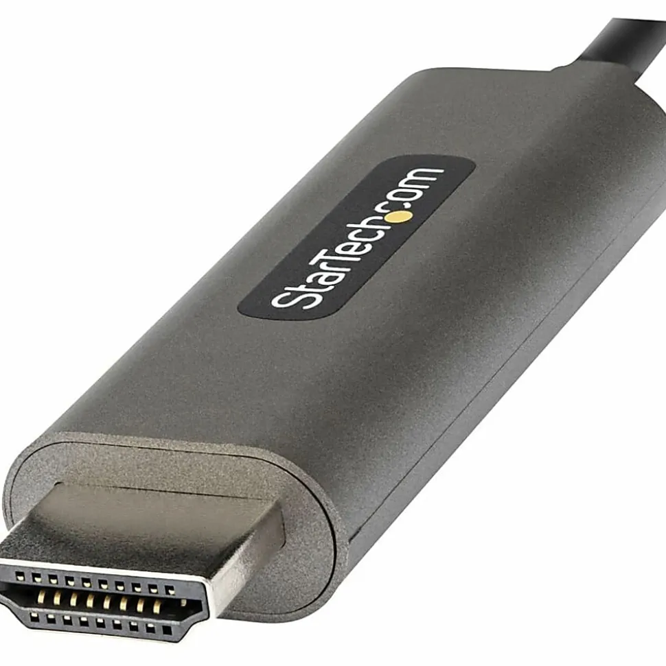StarTech.com 6ft (2m) USB C to HDMI Cable 4K 60Hz with HDR10, Ultra HD USB Type-C to HDMI 2.0b Video Adapter Cable, DP 1.4 Alt Mode HBR3