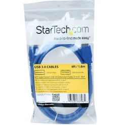 StarTech.com 6 ft SuperSpeed USB 3.0 (5Gbps) Extension Cable A to A M/F - Extend your USB 3.0 SuperSpeed cable an additional 6 feet - USB3SEXTAA6