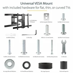 StarTech.com Full Motion TV Wall Mount - For up to 80