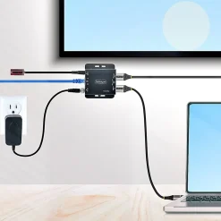 StarTech.com HDMI Extender over CAT6/CAT5, 4K 30Hz/130ft (40m) or 1080p 60Hz/230ft (70m) Video Extender