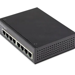 StarTech.com Industrial 8 Port Gigabit PoE Switch 30W - Power Over Ethernet Switch - GbE POE+ Network Switch - IESC1G80UP