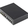 StarTech.com Industrial 5 Port Gigabit Ethernet Switch 5 PoE RJ45 +2 SFP Slots 30W PoE+ 48VDC 10/100/1000 Mbps - IES1G52UPDIN