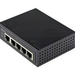 StarTech.com Industrial 5 Port Gigabit PoE Switch 30W - Power Over Ethernet Switch - GbE POE+ Network Switch - IESC1G50UP