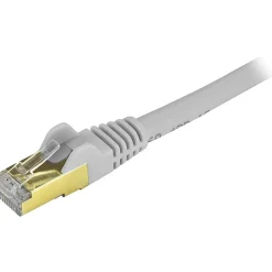 StarTech.com 6in Gray Cat6a Shielded Patch Cable - First End: 1x RJ-45 Male Network - Second End: 1x R - C6ASPAT6INGR