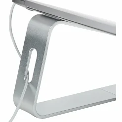 StarTech.com Laptop Stand for Desk, Supports 5kg / 11lb, Aluminum, Silver, Ergonomic Laptop Riser, Portable Laptop Holder for Desk