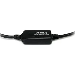 StarTech.com 9 m / 30 ft Active USB A to B Cable - M/M - Black USB 2.0 A to B Cord - Printer Cable - Extension USB Cable (USB2HAB30AC)