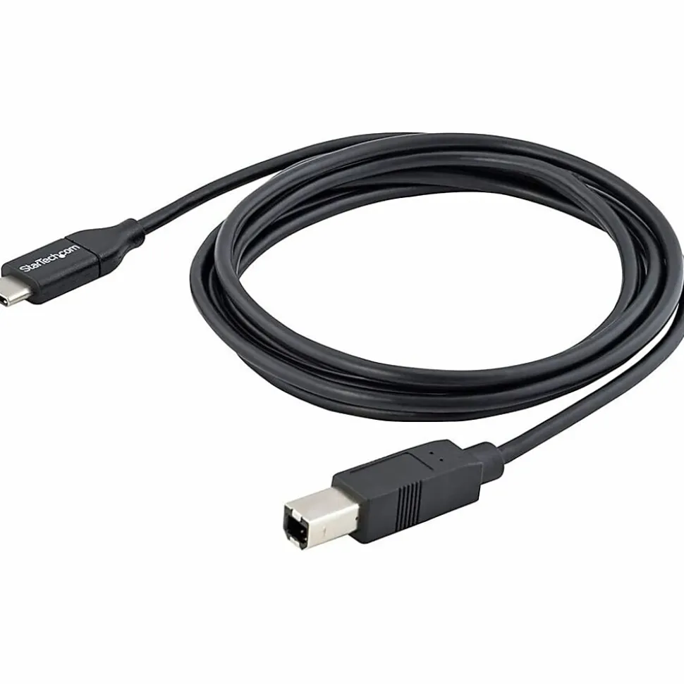 StarTech.com 2m 6ft USB C to USB B Cable - Black