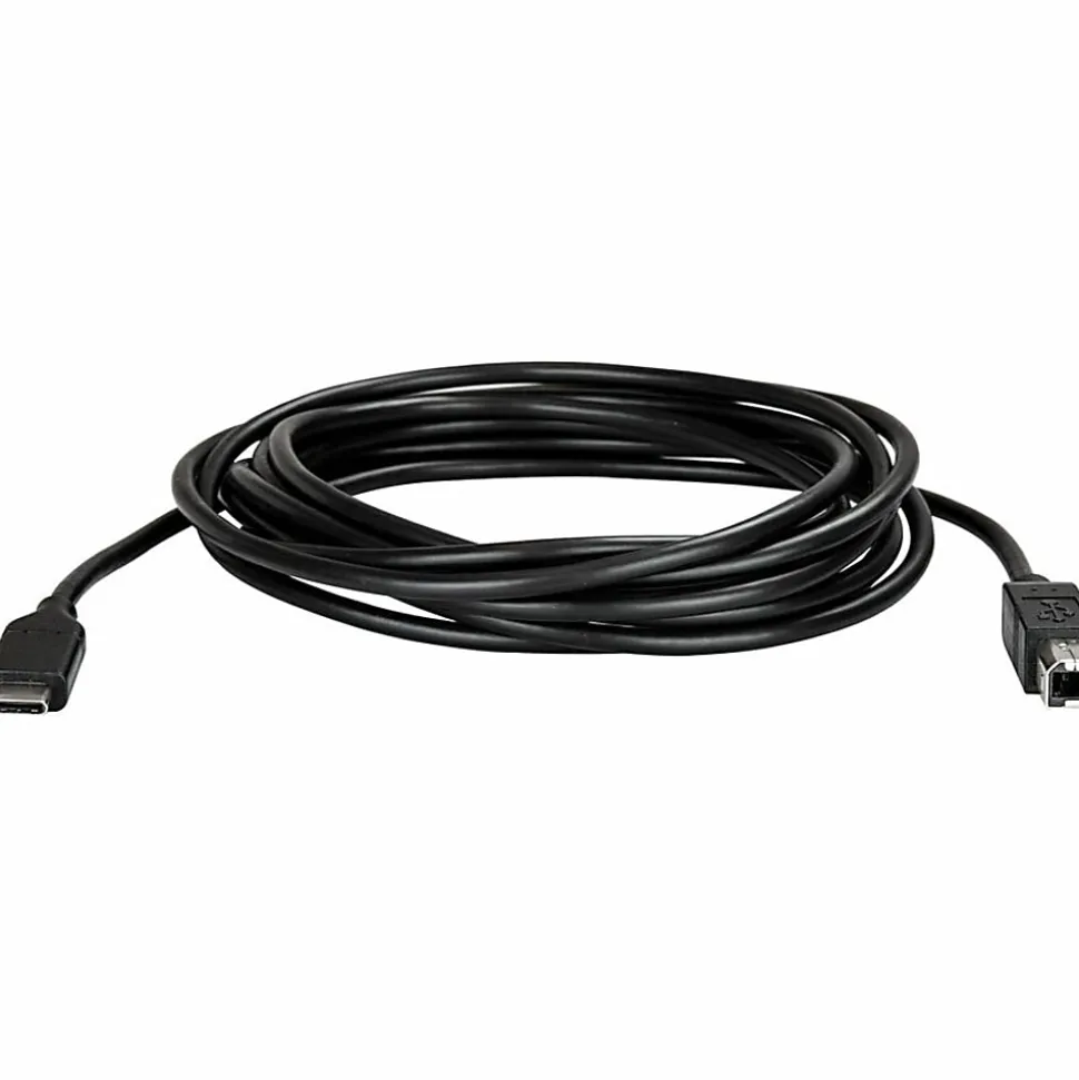 StarTech.com 3m 10ft USB C to USB B Printer Cable - M/M - USB 2.0 - USB C to USB B Cable - Black