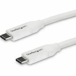 StarTech.com 4m 13 ft USB C to USB C Cable w/ 5A PD - M/M - White - USB 2.0 - USB-IF Certified - USB Type C Cable - USB2C5C4MW
