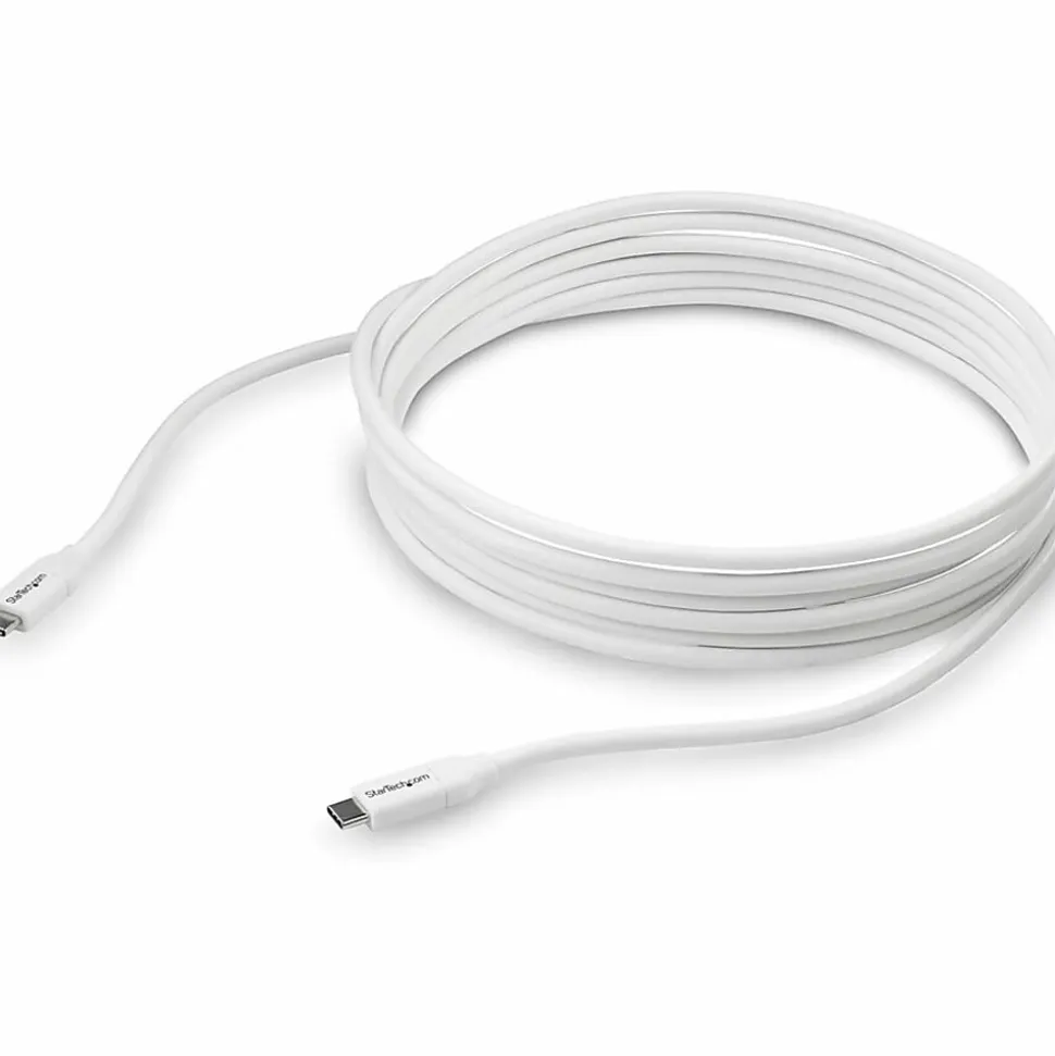 StarTech.com 4m 13 ft USB C to USB C Cable w/ 5A PD - M/M - White - USB 2.0 - USB-IF Certified - USB Type C Cable - USB2C5C4MW