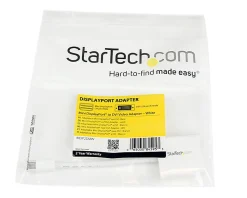 StarTech.com Mini DisplayPort® to DVI Video Adapter Converter - White - Connect a DVI display to a Mini-DisplayPort-equipped PC or Mac computer