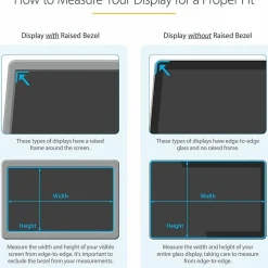 StarTech.com Monitor Privacy Screen for 23" Display - Widescreen Computer Monitor Security Filter - Blue Light Reducing Screen Protector