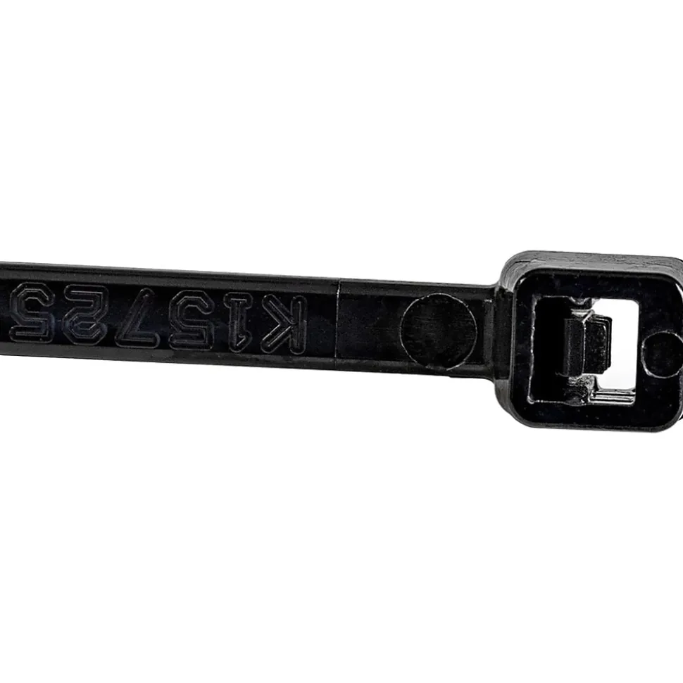 StarTech.com 100 Pack 6" Cable Ties - Black Medium Nylon/Plastic Zip Ties Adjustable Network Cable Wraps UL TAA