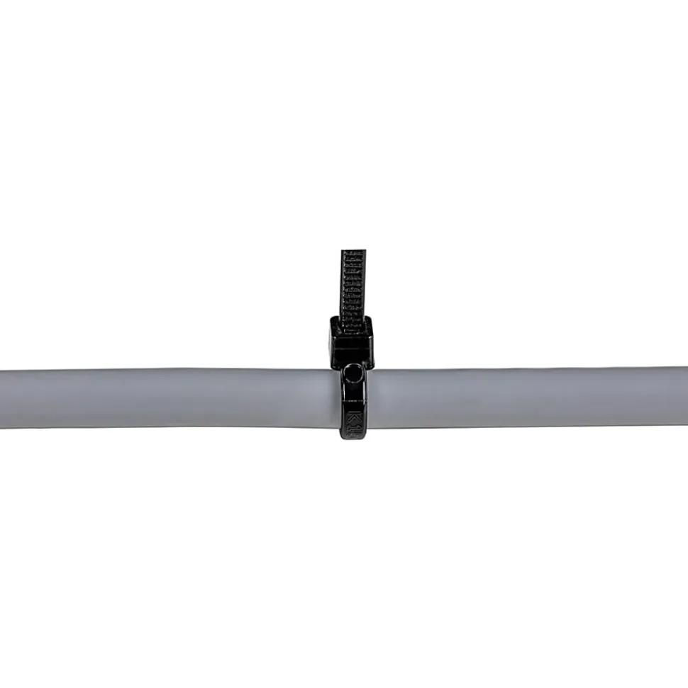 StarTech.com 100 Pack 6" Cable Ties - Black Medium Nylon/Plastic Zip Ties Adjustable Network Cable Wraps UL TAA