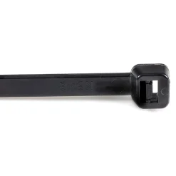 StarTech.com 100 Pack 10" Cable Ties - Black Extra Large Nylon/Plastic Zip Ties Adjustable Network Cable Wraps UL TAA - 100 Pack Black