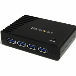 StarTech.com 4 Port Black SuperSpeed USB 3.0 Hub