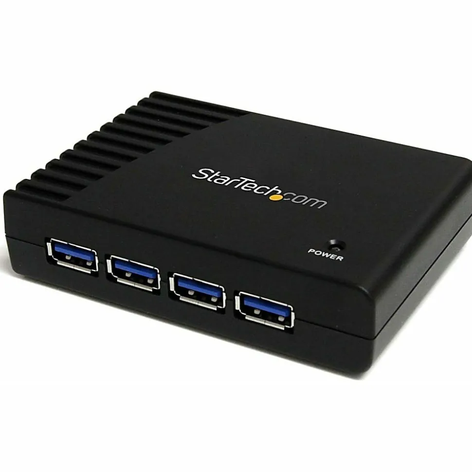 StarTech.com 4 Port Black SuperSpeed USB 3.0 Hub