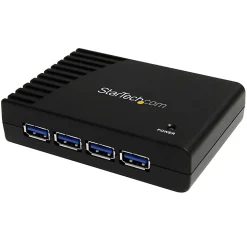 StarTech.com 4 Port Black SuperSpeed USB 3.0 Hub