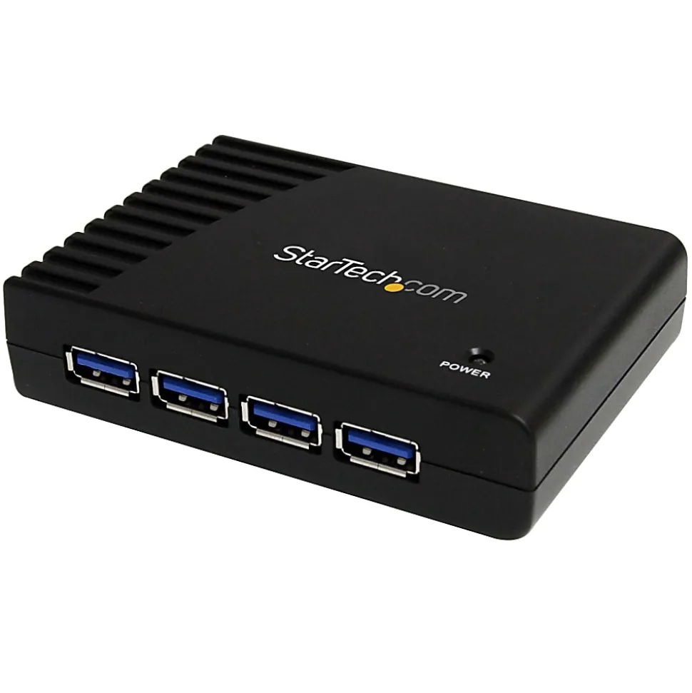 StarTech.com 4 Port Black SuperSpeed USB 3.0 Hub