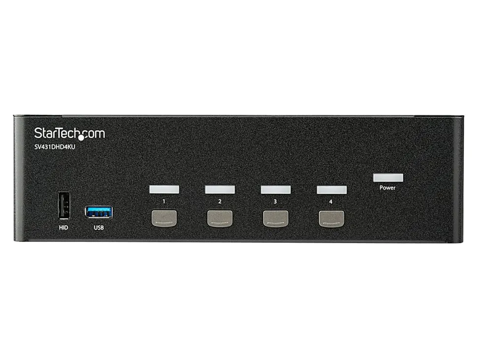 StarTech.com 4 Port HDMI KVM Switch - 4K 30Hz - Dual Display