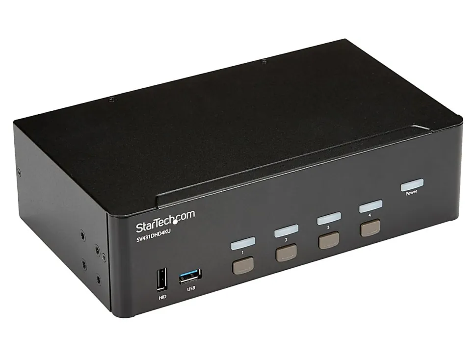 StarTech.com 4 Port HDMI KVM Switch - 4K 30Hz - Dual Display