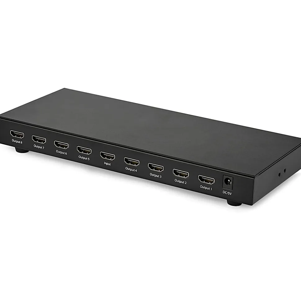 StarTech.com 8-Port 4K 60Hz HDMI Splitter - HDR Support - HDMI 2.0 Splitter - 7.1 Surround Sound Audio - ST128HD20