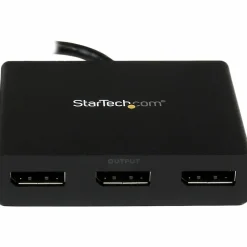 StarTech.com 3-Port Multi Monitor Adapter, DisplayPort 1.2 MST Hub, Dual 4K, 1x 1080p, Video Splitter for Extended Desktop Mode, Windows