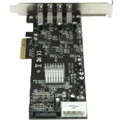 StarTech.com 4 Port PCI Express (PCIe) SuperSpeed USB 3.0 Card Adapter w/ 4 Dedicated 5Gbps Channels - PEXUSB3S44V