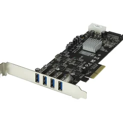 StarTech.com 4 Port PCI Express (PCIe) SuperSpeed USB 3.0 Card Adapter w/ 4 Dedicated 5Gbps Channels - PEXUSB3S44V
