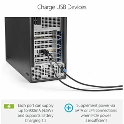 StarTech.com 4 Port PCI Express (PCIe) SuperSpeed USB 3.0 Card Adapter w/ 4 Dedicated 5Gbps Channels - PEXUSB3S44V