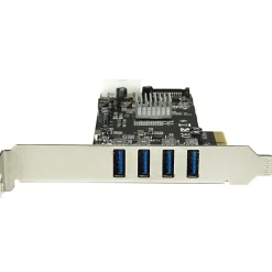 StarTech.com 4 Port PCI Express (PCIe) SuperSpeed USB 3.0 Card Adapter w/ 4 Dedicated 5Gbps Channels - PEXUSB3S44V